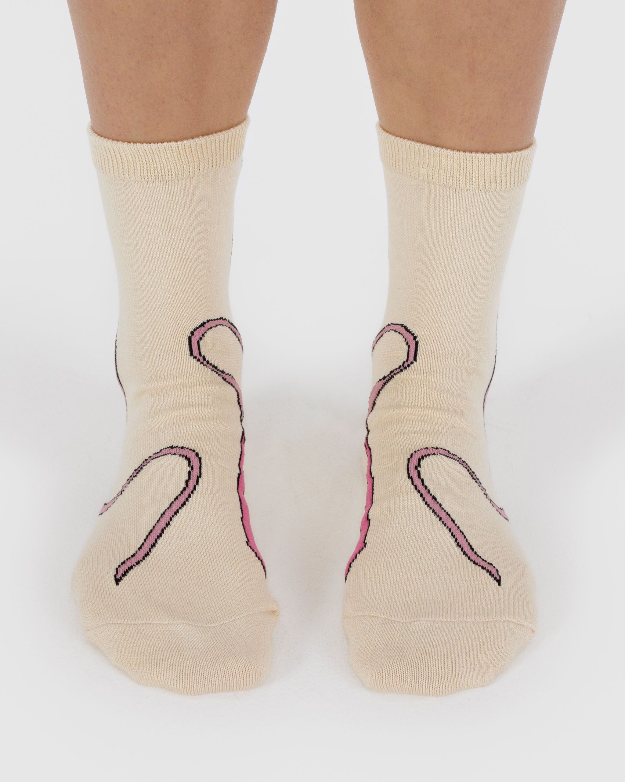 Crew Sock - Pink Bow - Image 3