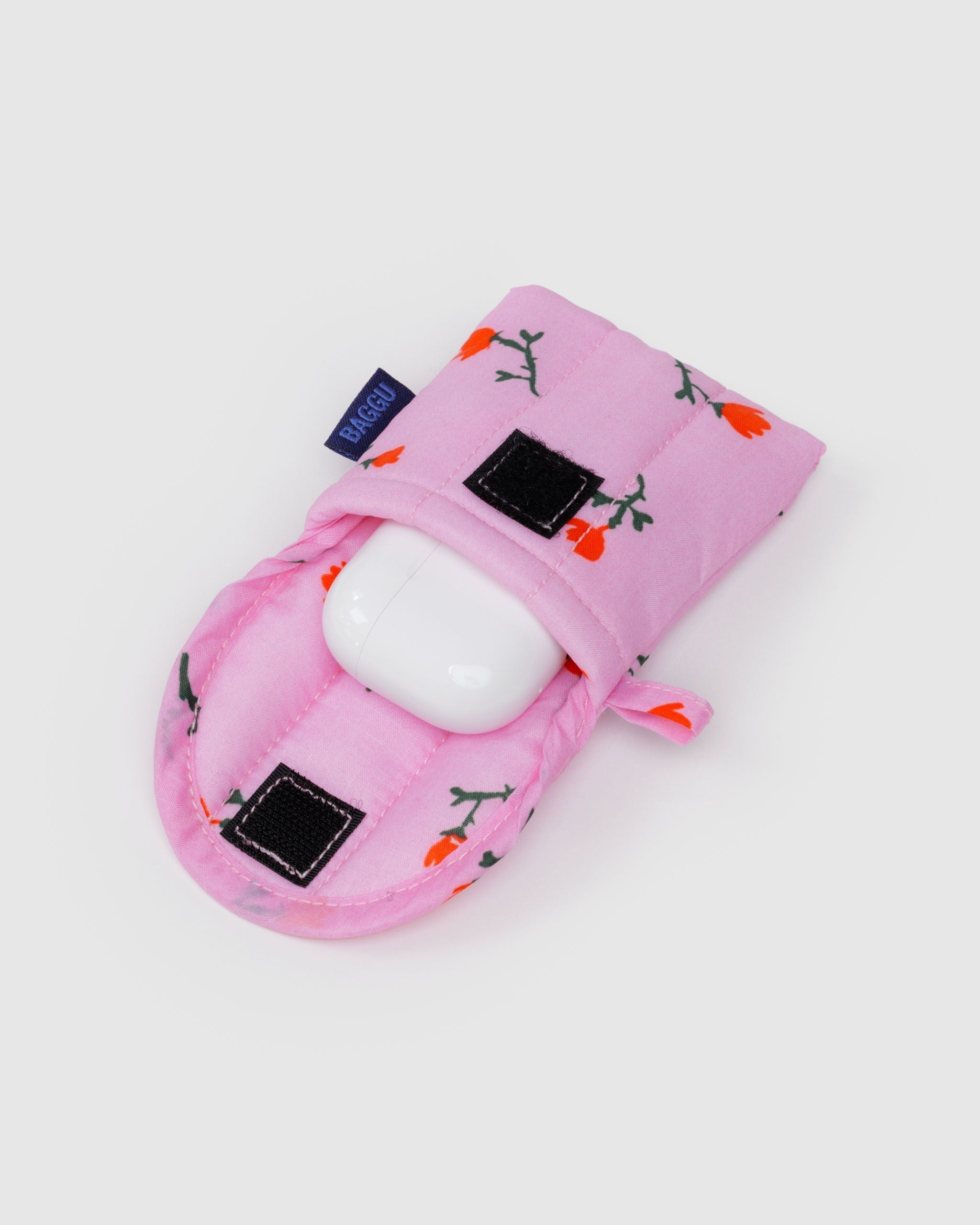 Puffy Earbuds Case - Painted Wildflower - Image 2