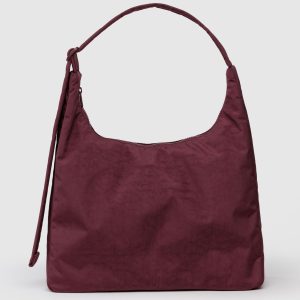 Nylon Shoulder Bag - Mahogany