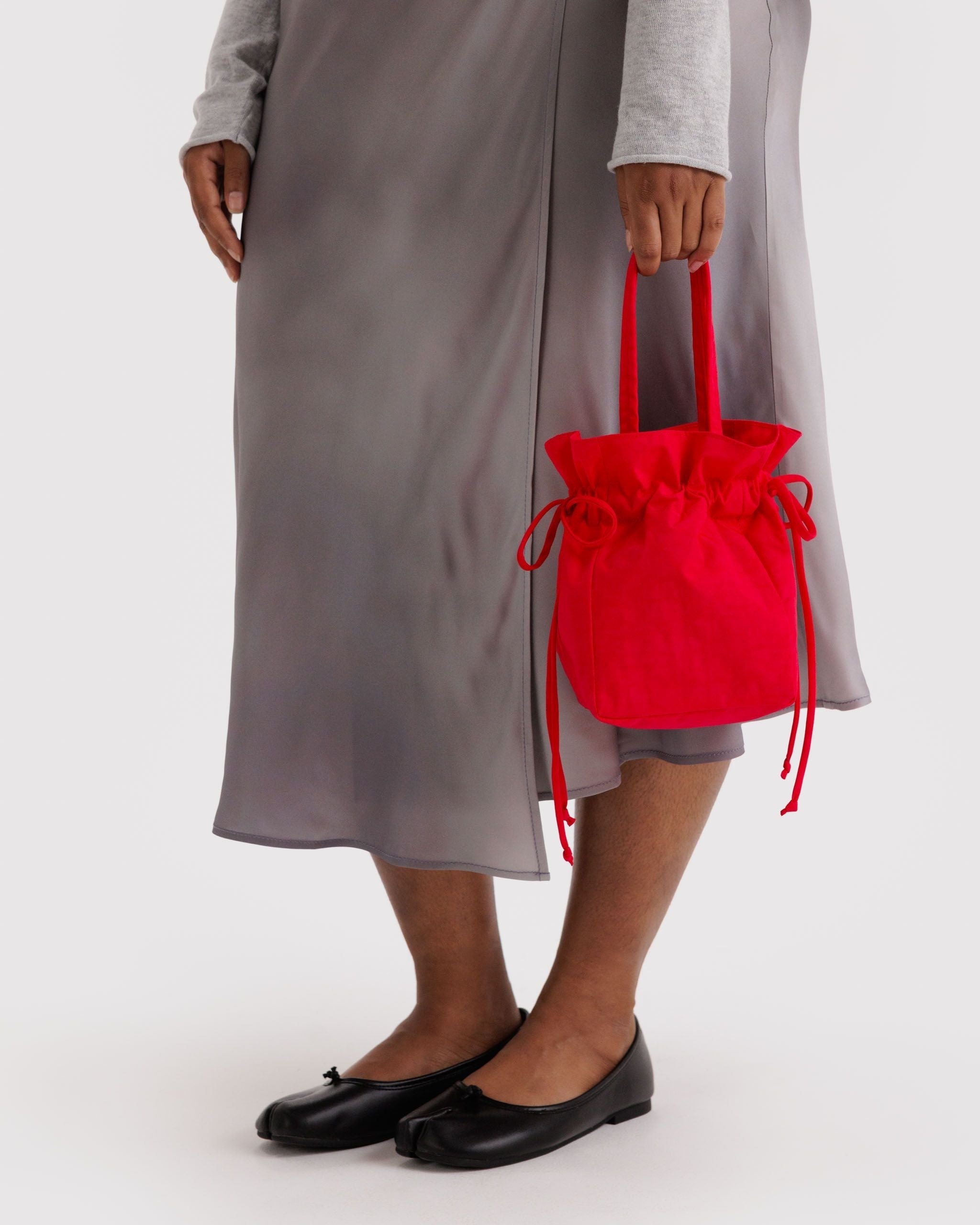 Nylon Drawstring Bag - Candy Apple - Image 3