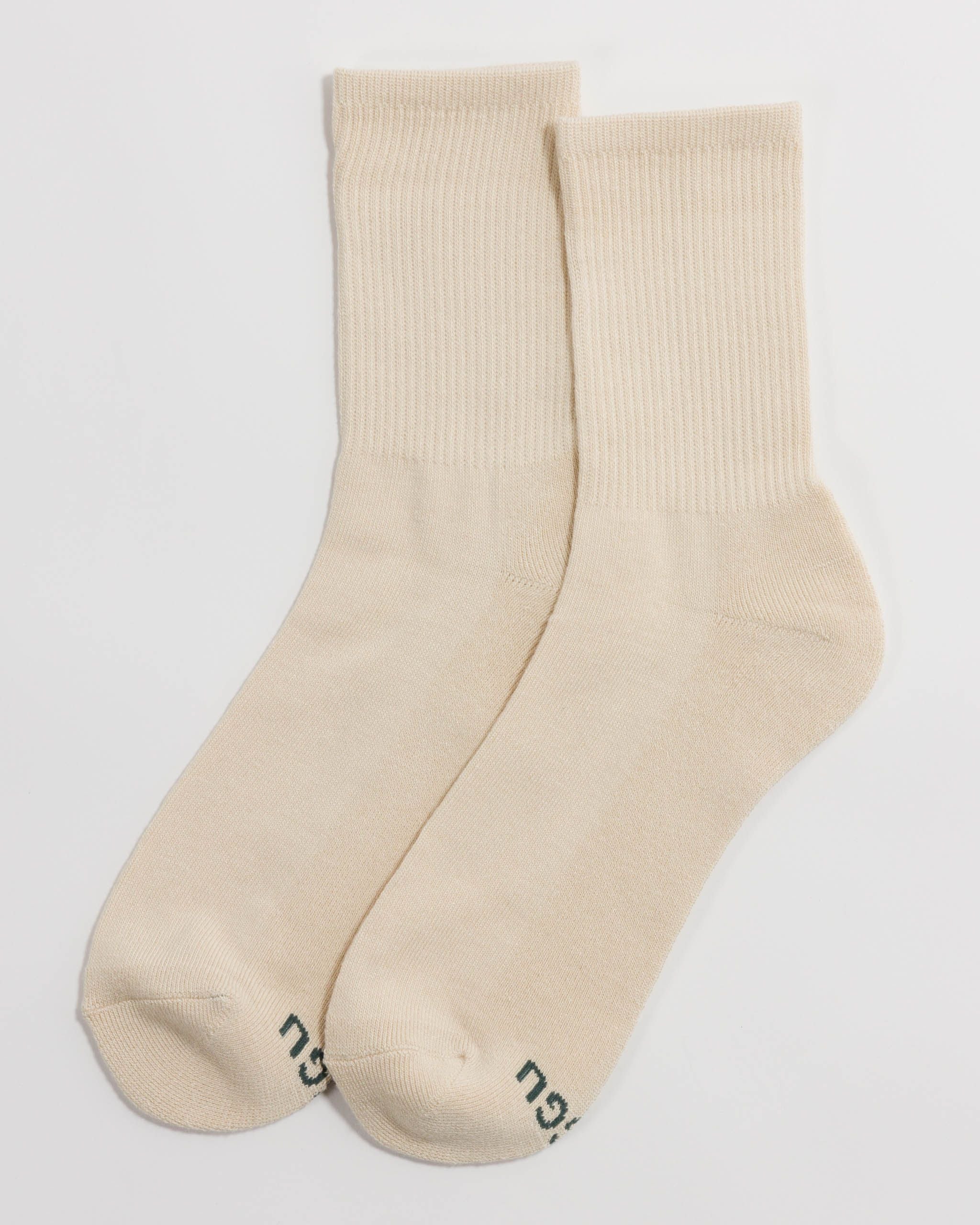 Ribbed Sock - Ecru - Image 2
