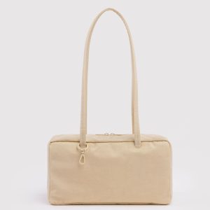 Nylon Bowler Bag - Custard