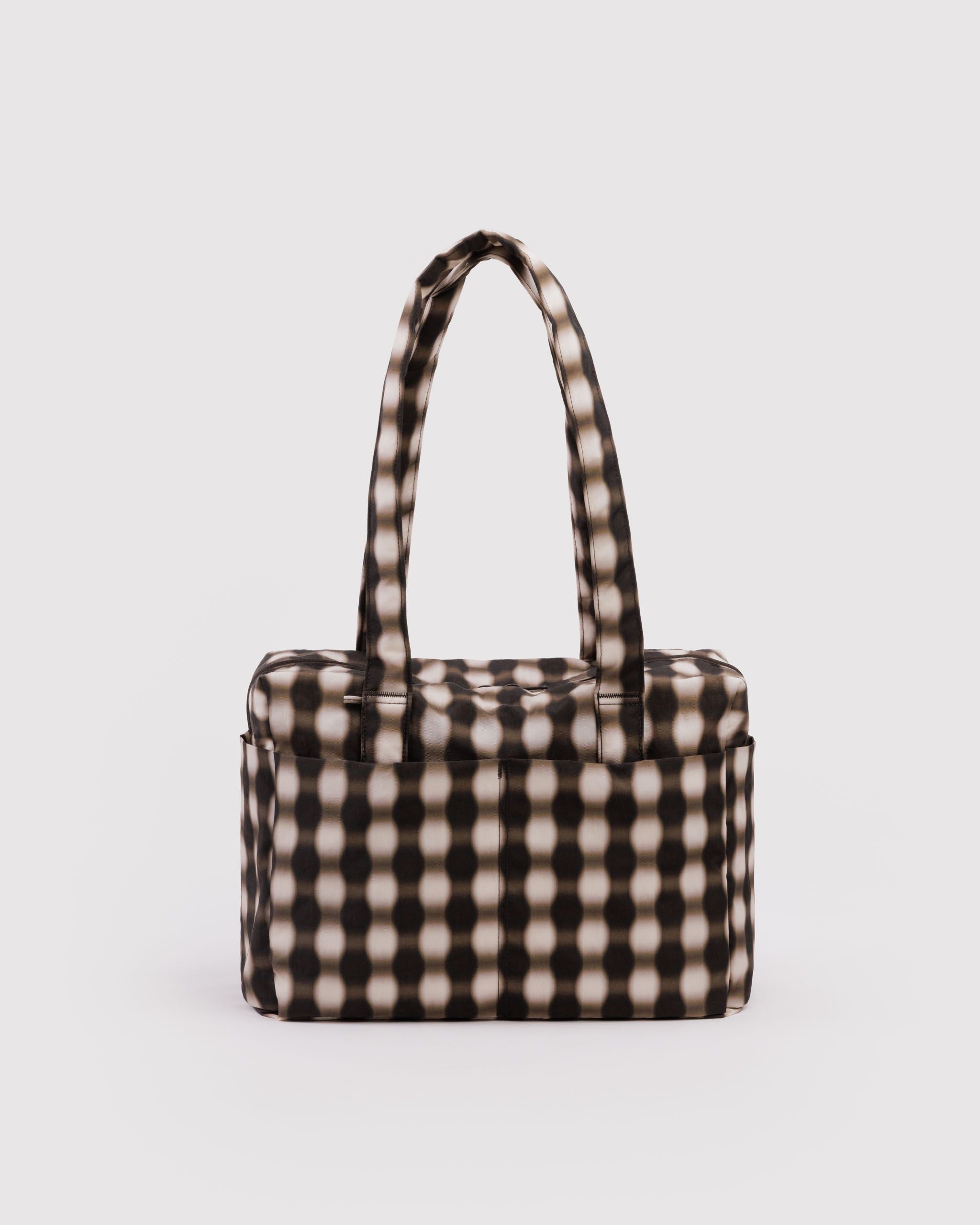 Everyday Cloud Bag - Blurred Gingham Brown