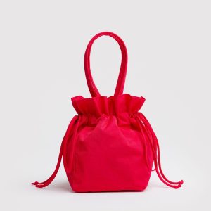 Nylon Drawstring Bag - Candy Apple
